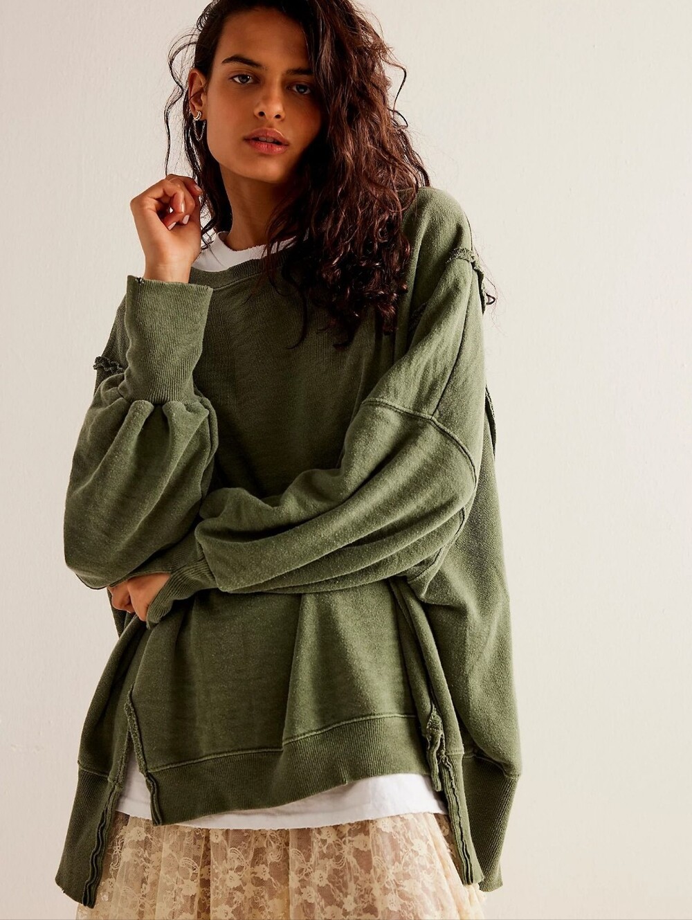 We The Free × Free People Camden Oversized Sweatshirt Adventurer